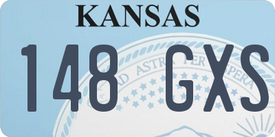 KS license plate 148GXS