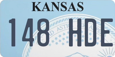 KS license plate 148HDE