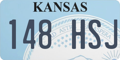 KS license plate 148HSJ
