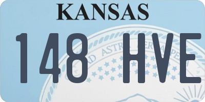 KS license plate 148HVE
