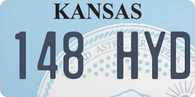 KS license plate 148HYD
