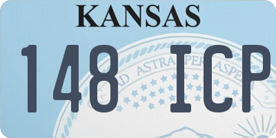 KS license plate 148ICP