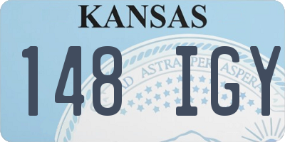 KS license plate 148IGY