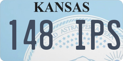 KS license plate 148IPS