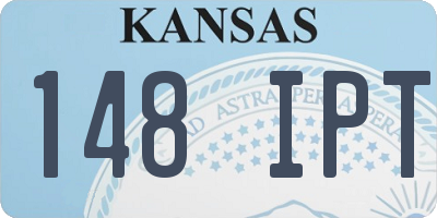 KS license plate 148IPT