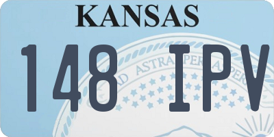 KS license plate 148IPV