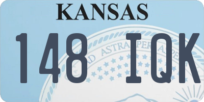 KS license plate 148IQK