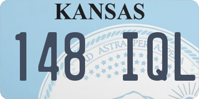 KS license plate 148IQL