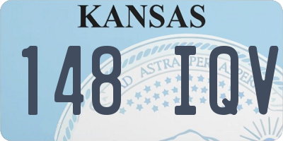 KS license plate 148IQV