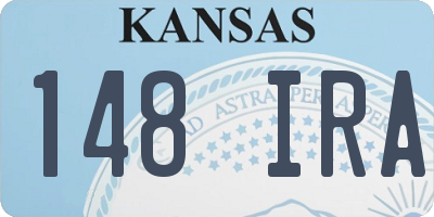 KS license plate 148IRA