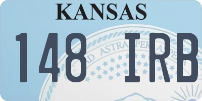 KS license plate 148IRB
