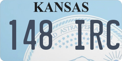KS license plate 148IRC