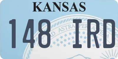 KS license plate 148IRD