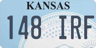 KS license plate 148IRF