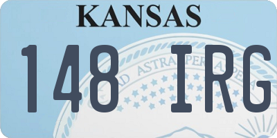 KS license plate 148IRG