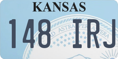 KS license plate 148IRJ