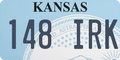 KS license plate 148IRK