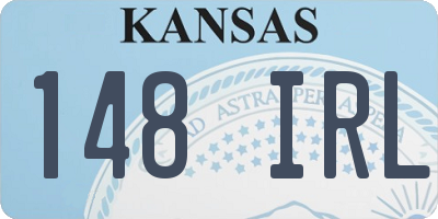 KS license plate 148IRL