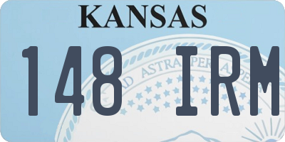 KS license plate 148IRM