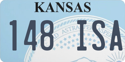 KS license plate 148ISA