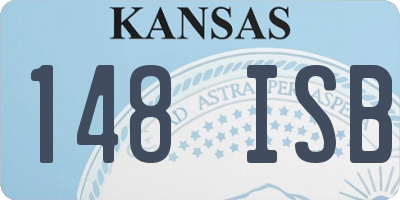 KS license plate 148ISB