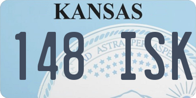 KS license plate 148ISK