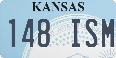 KS license plate 148ISM