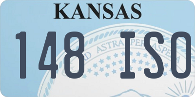 KS license plate 148ISO