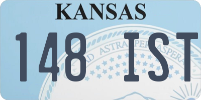 KS license plate 148IST