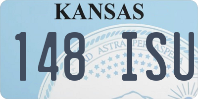 KS license plate 148ISU