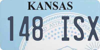 KS license plate 148ISX