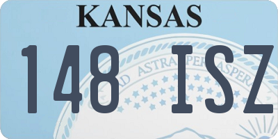 KS license plate 148ISZ