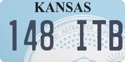 KS license plate 148ITB