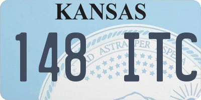 KS license plate 148ITC