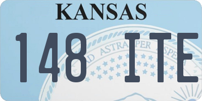 KS license plate 148ITE
