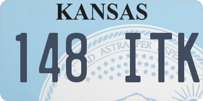 KS license plate 148ITK