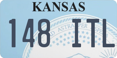 KS license plate 148ITL