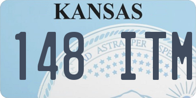KS license plate 148ITM