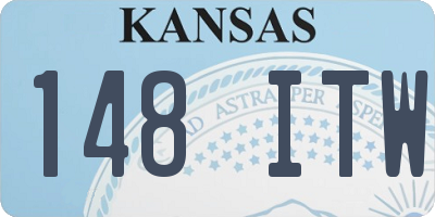 KS license plate 148ITW