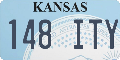 KS license plate 148ITY