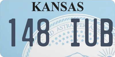 KS license plate 148IUB