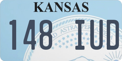 KS license plate 148IUD