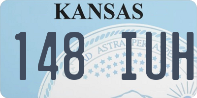 KS license plate 148IUH