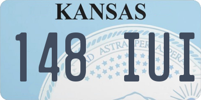 KS license plate 148IUI