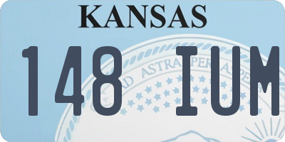 KS license plate 148IUM