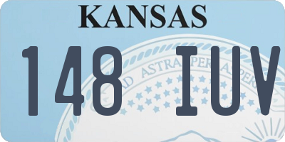 KS license plate 148IUV