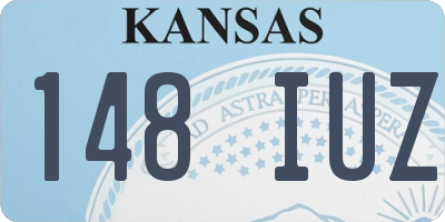 KS license plate 148IUZ