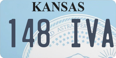 KS license plate 148IVA