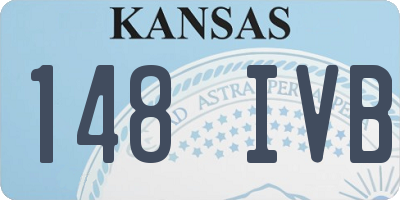 KS license plate 148IVB