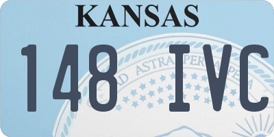 KS license plate 148IVC
